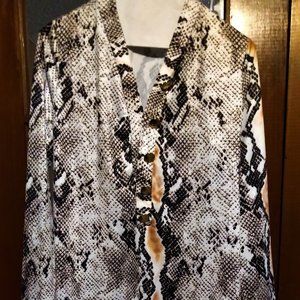 Silky Snake Skin look top-XXL
